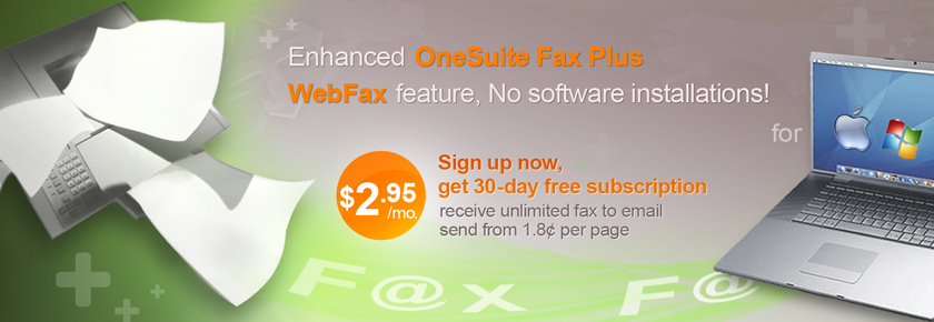 Send Fax From Mac Or Pc Receive Unlimited Faxes Via Email Onesuite Fax