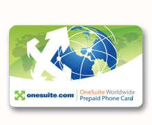 use onesuite as a phone card